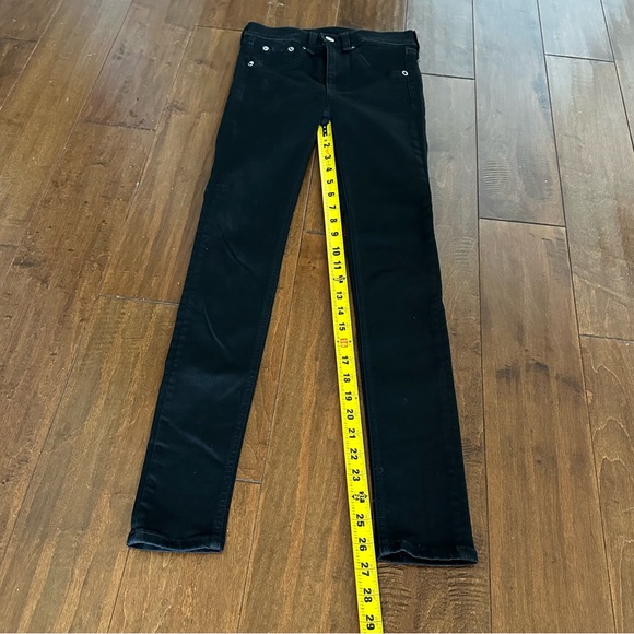 Rag & Bone Black High Rise Ankle Skinny Jeans Sz 23 - Picture 6 of 9